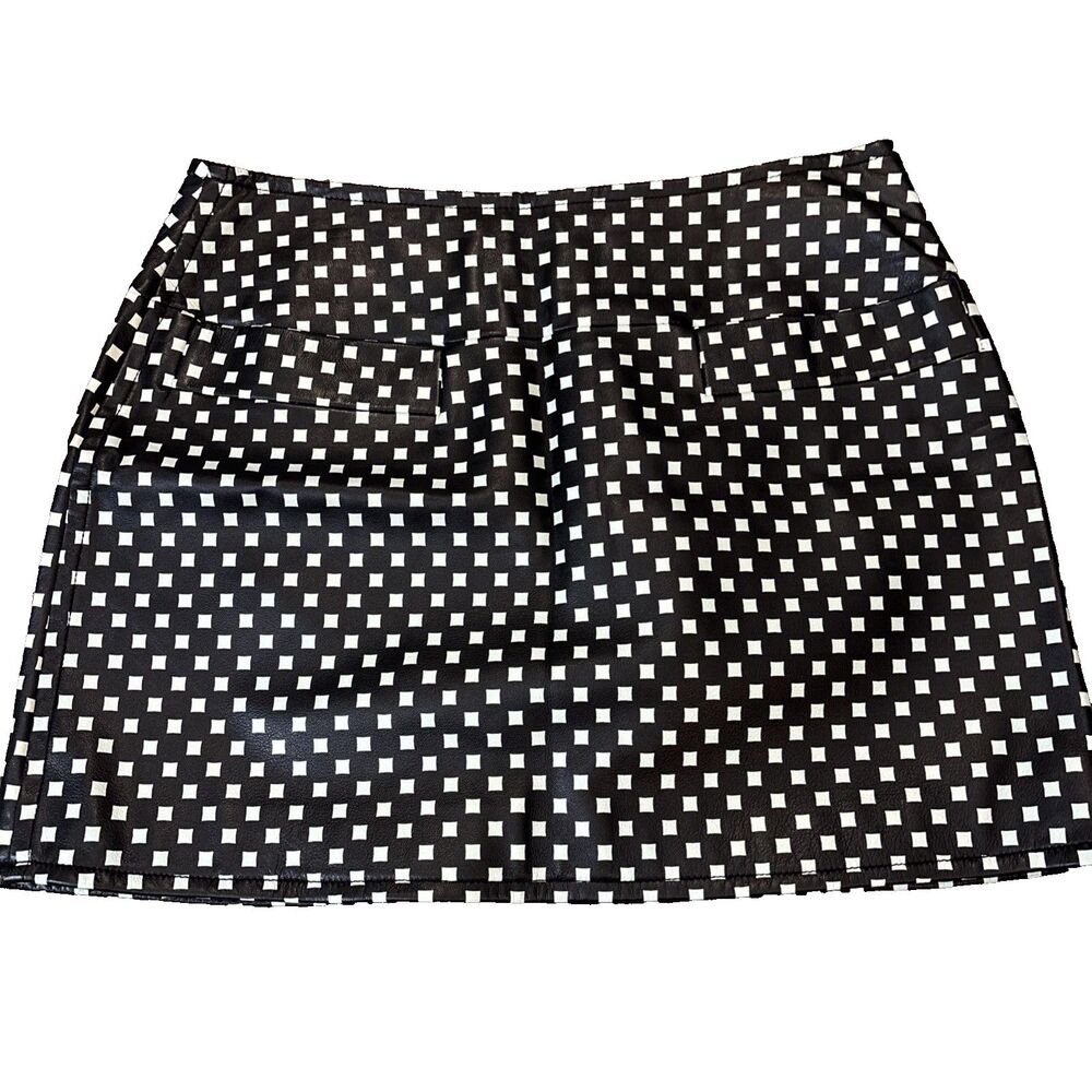 Marc by Marc Jacobs Checkerboard Leather Skirt (16" waist) 16